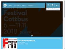 Tablet Screenshot of filmfestivalcottbus.de